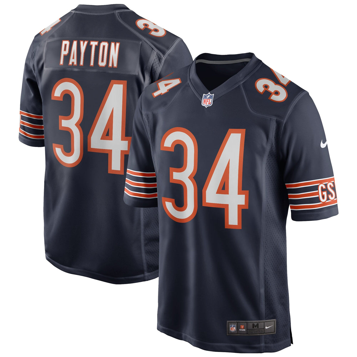 Chicago Bears Walter Payton Navy Game Retired Player Jersey product image 2, provided for visual reference and product