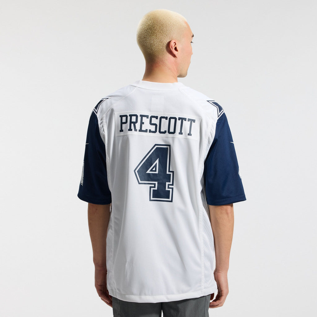 Dallas Cowboys Dak Prescott White Alternate Game Team Jersey product image 4, provided for visual reference and product