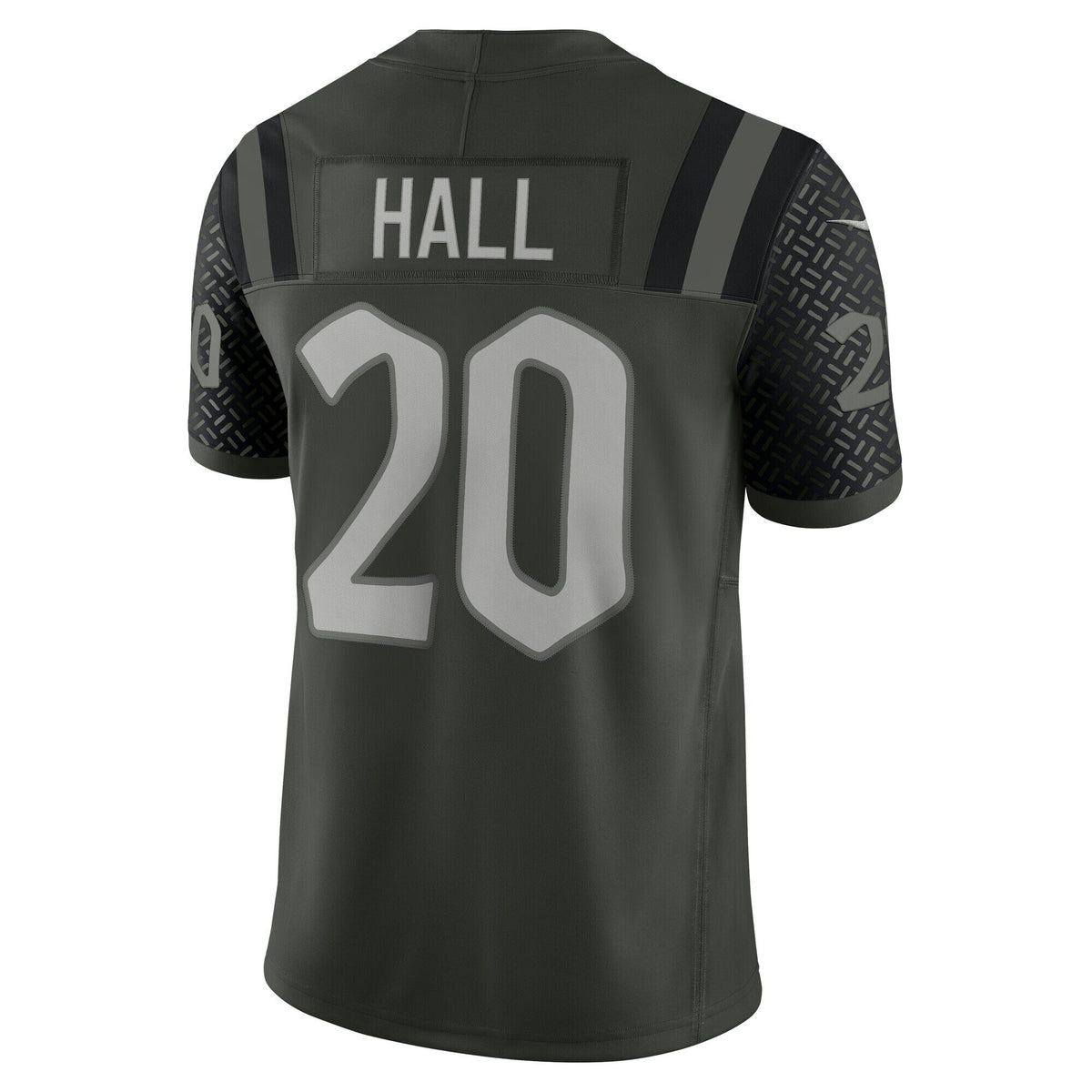 New York Jets Breece Hall Gotham Green 2025 Rivalries Collection Stitched Limited Jersey product image 4, provided for