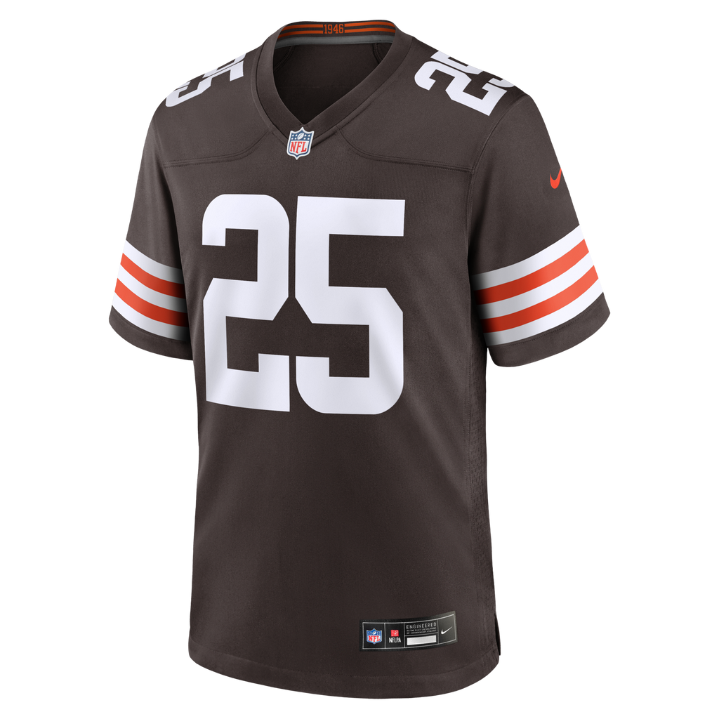 Cleveland Browns Andre Szmyt Brown Team Game Jersey product image 2, provided for visual reference and product detail review