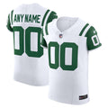 New York Jets White Vapor F.U.S.E. Elite Custom Jersey product image 1, provided for visual reference and product detail