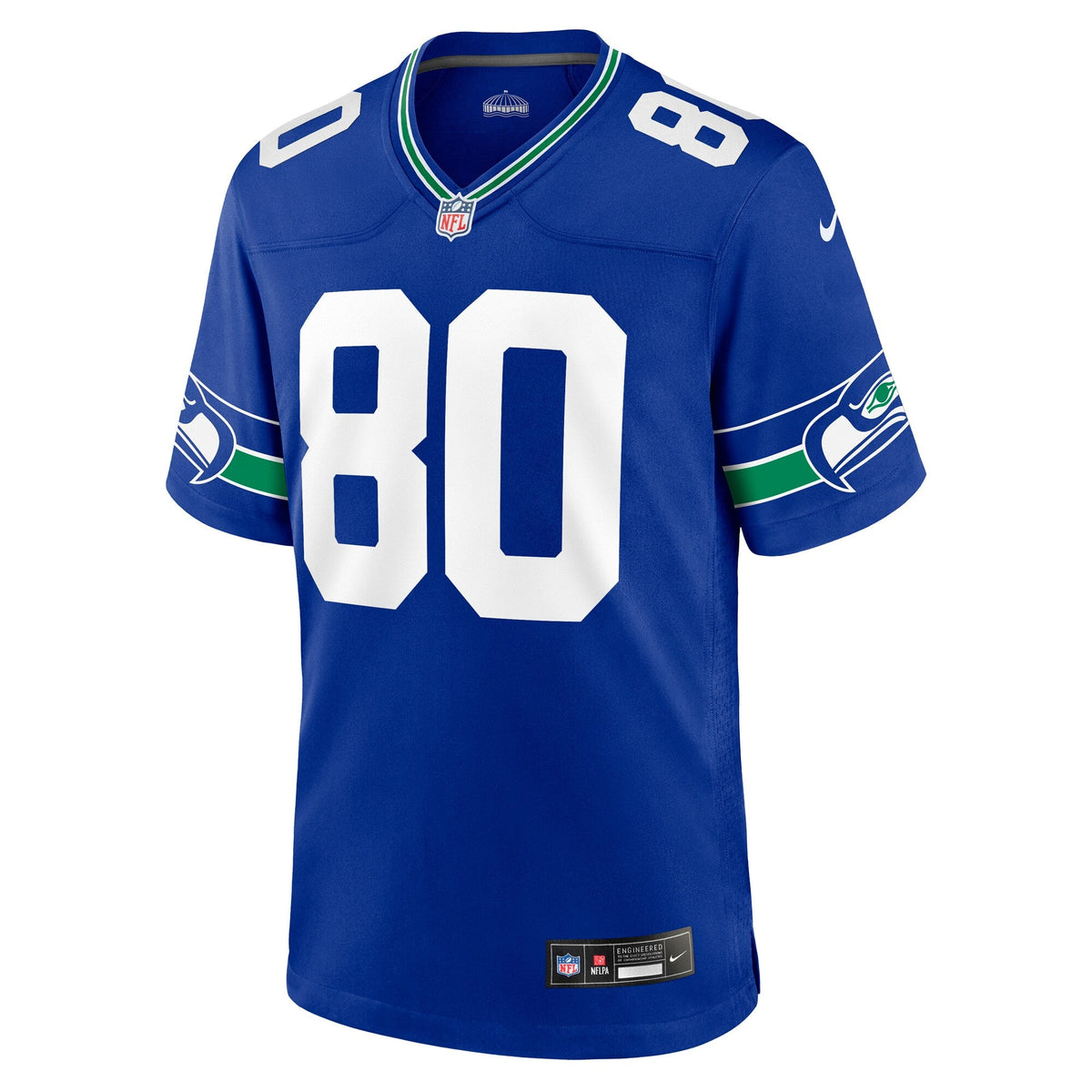 Seattle Seahawks Steve Largent Royal Throwback Retired Player Game Jersey product image 3, provided for visual reference and