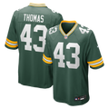 Green Bay Packers Kiondre Thomas Green Game Player Jersey product image 1, provided for visual reference and product detail