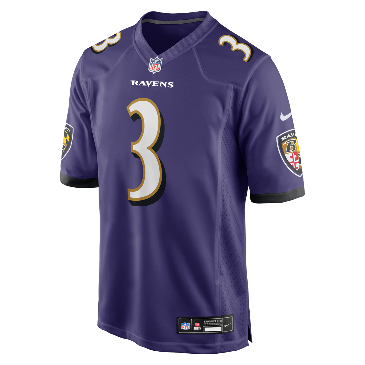 Baltimore Ravens Chidobe Awuzie Purple Team Game Jersey product image 2, provided for visual reference and product detail
