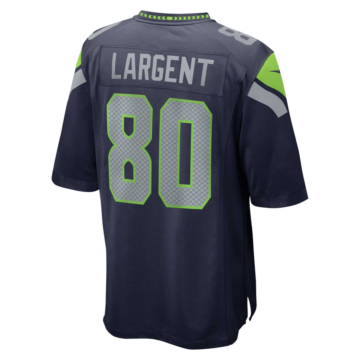 Seattle Seahawks Steve Largent College Navy Retired Player Game Jersey product image 4, provided for visual reference and