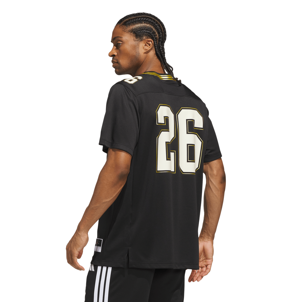 #26 Louisville Cardinals For the Ville Premier Strategy Jersey - Black product image 3, provided for visual reference and