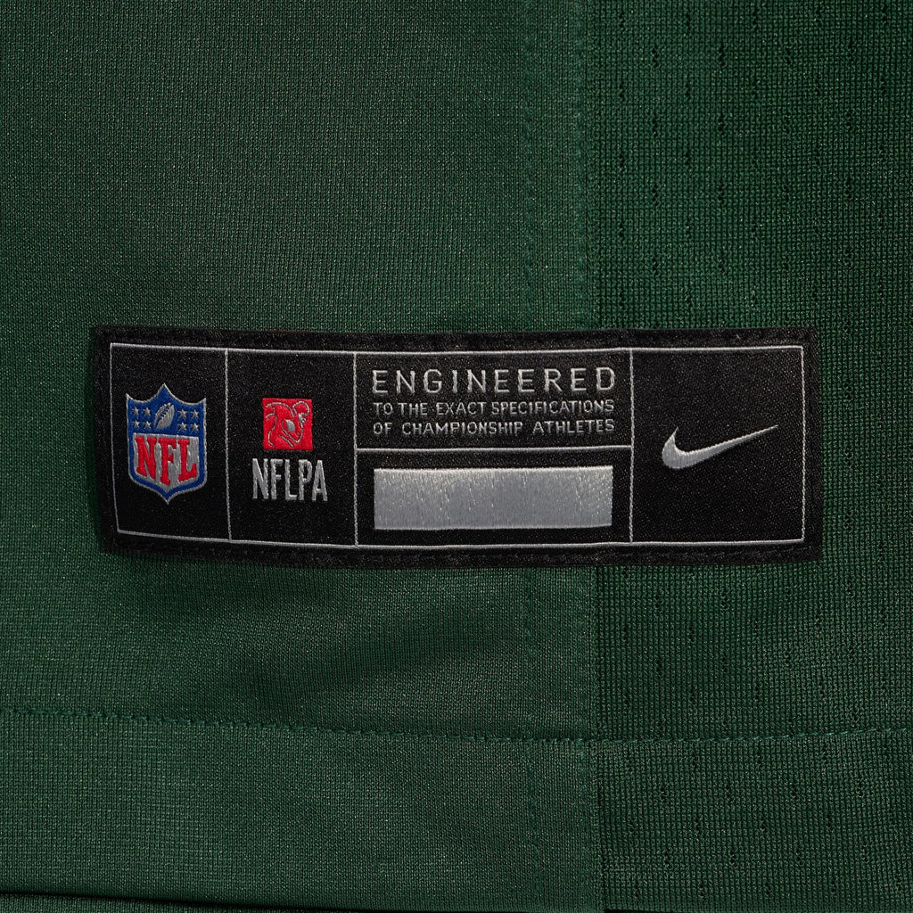 Green Bay Packers Zach Tom Green Game Player Jersey product image 6, provided for visual reference and product detail review