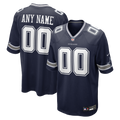 Dallas Cowboys Navy Custom Game Jersey product image 1, provided for visual reference and product detail review