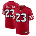 San Francisco 49ers Christian McCaffrey Scarlet Alternate Game Player Jersey product image 1, provided for visual reference