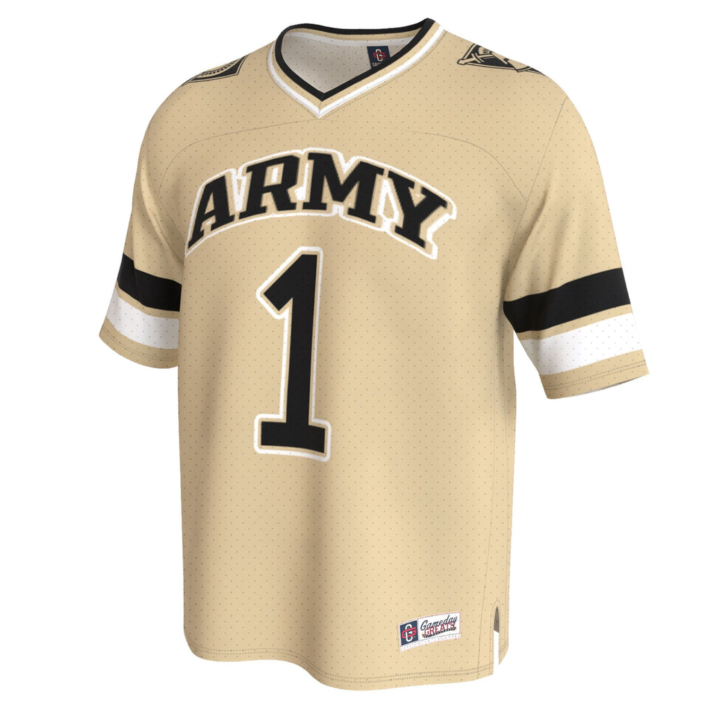 Army Black Knights Lightweight Collegiate Football Fashion Jersey - Gold product image 3, provided for visual reference and