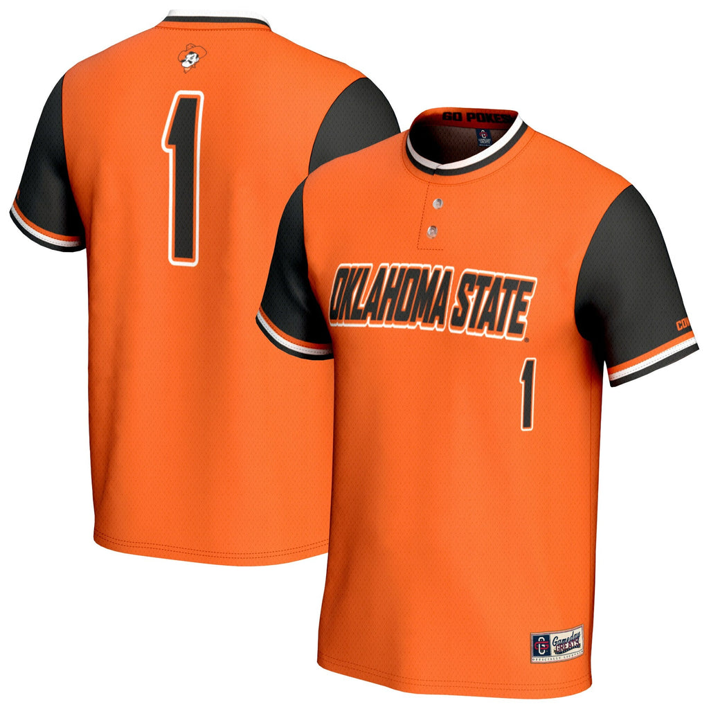 Oklahoma State Cowboys Lightweight Softball Fashion Jersey - Orange product image 2, provided for visual reference and