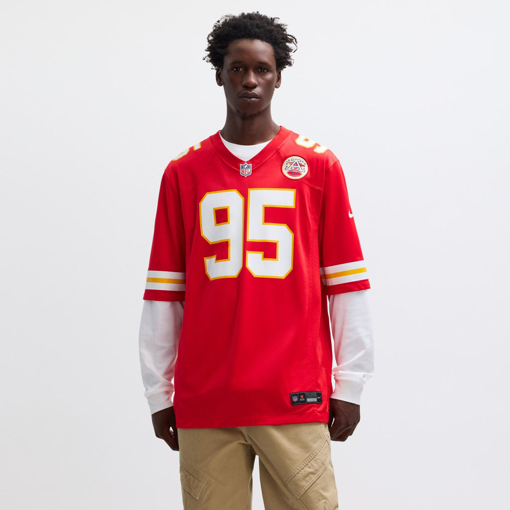Kansas City Chiefs Chris Jones Red Game Jersey product image 5, provided for visual reference and product detail review