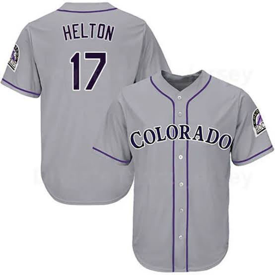 Todd Helton Colorado Rockies Official MLB Nike Jersey gray product image 1