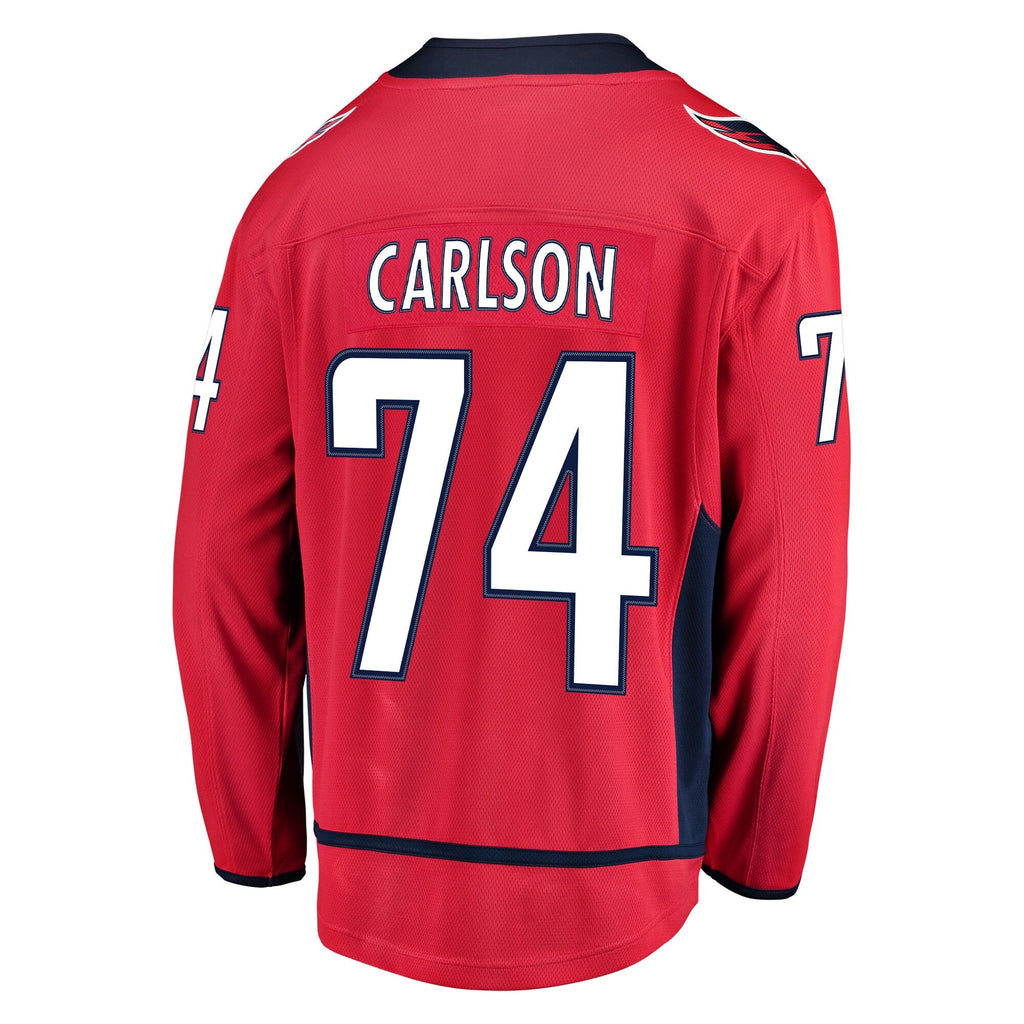 Washington Capitals John Carlson Red Home Breakaway Player Jersey product image 4, provided for visual reference and product