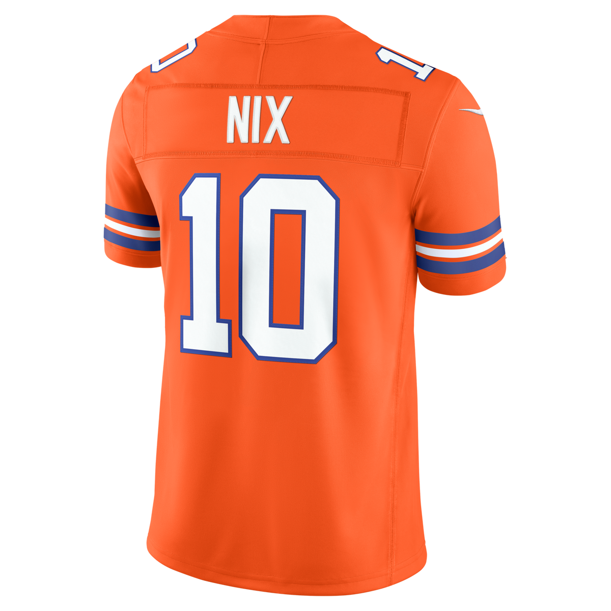 Denver Broncos Bo Nix Orange Alternate Mile High Collection 1977 Throwback Vapor F.U.S.E. Stitched Limited Jersey product