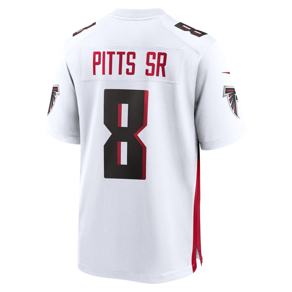 Atlanta Falcons Kyle Pitts Sr. White White Game Jersey product image 4, provided for visual reference and product detail