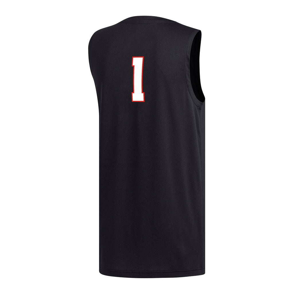 #1 Texas Tech Red Raiders Replica Basketball Jersey - Black product image 4, provided for visual reference and product