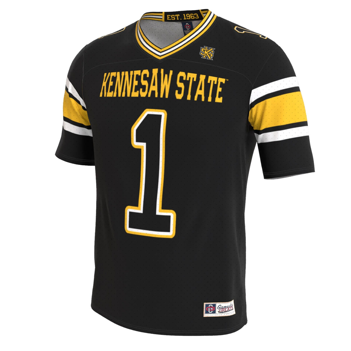 Kennesaw State Owls Lightweight Collegiate Football Blackout Fashion Jersey product image 3, provided for visual reference