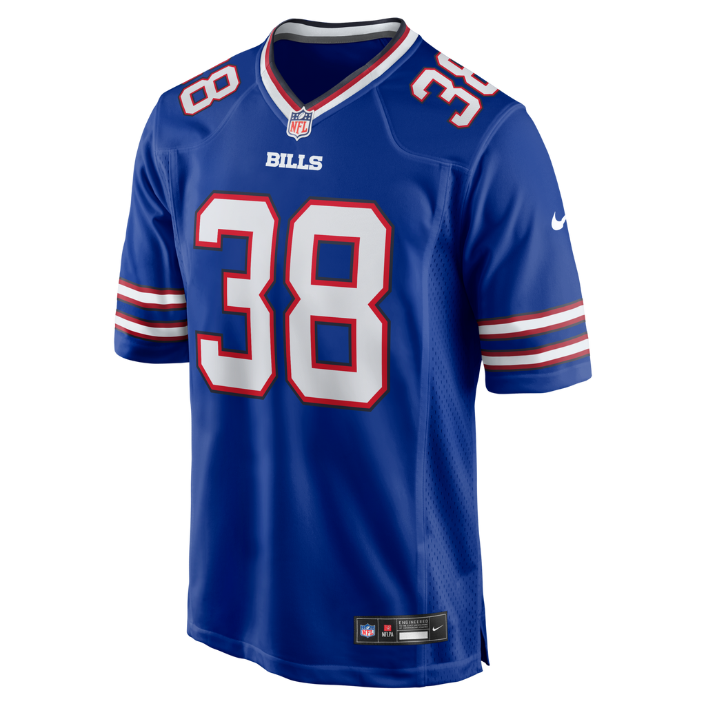 Buffalo Bills Tre Norwood Royal Team Game Jersey product image 2, provided for visual reference and product detail review