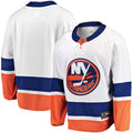 New York Islanders White Breakaway Away Jersey product image 1, provided for visual reference and product detail review