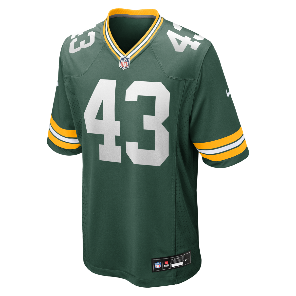 Green Bay Packers Kiondre Thomas Green Game Player Jersey product image 2, provided for visual reference and product detail