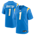 Los Angeles Chargers Quentin Johnston Powder Blue Game Player Jersey product image 1, provided for visual reference and
