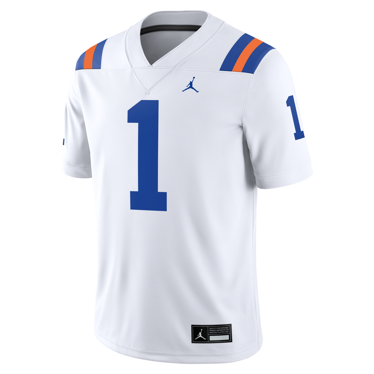 #1 Florida Gators Alternate Game Football Jersey - White product image 3, provided for visual reference and product detail