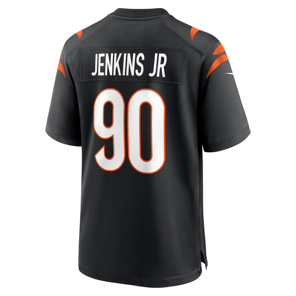 Cincinnati Bengals Kris Jenkins Jr. Black Game Jersey product image 3, provided for visual reference and product detail