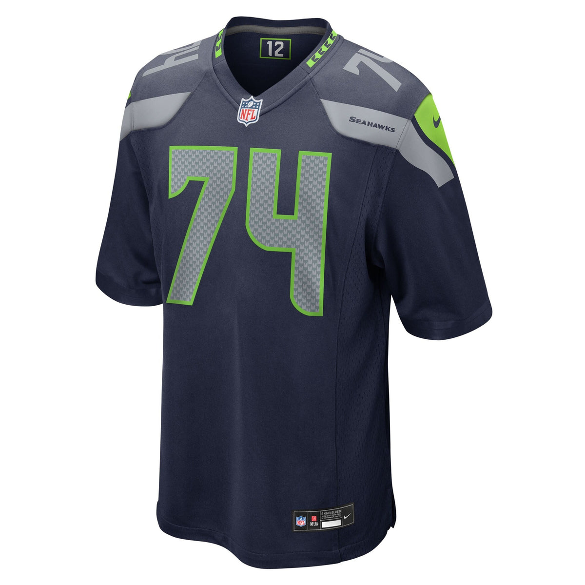 Seattle Seahawks Josh Jones College Navy Team Game Jersey product image 3, provided for visual reference and product detail