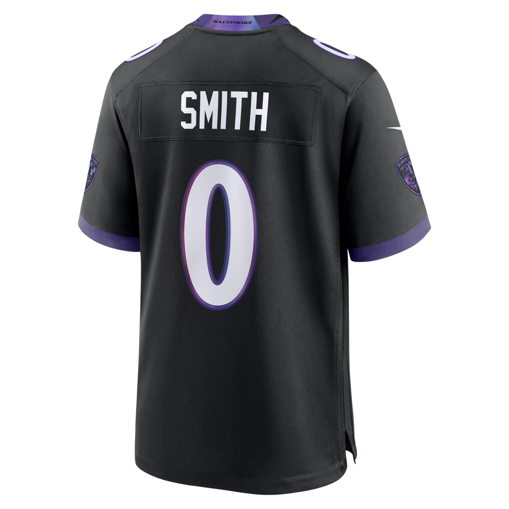 Baltimore Ravens Roquan Smith Black Alternate Game Jersey product image 8, provided for visual reference and product detail