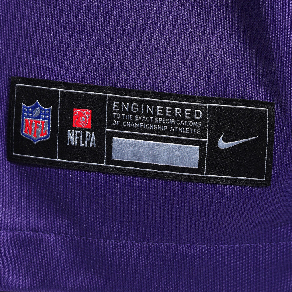 Minnesota Vikings Tavierre Thomas Purple Team Game Jersey product image 6, provided for visual reference and product detail