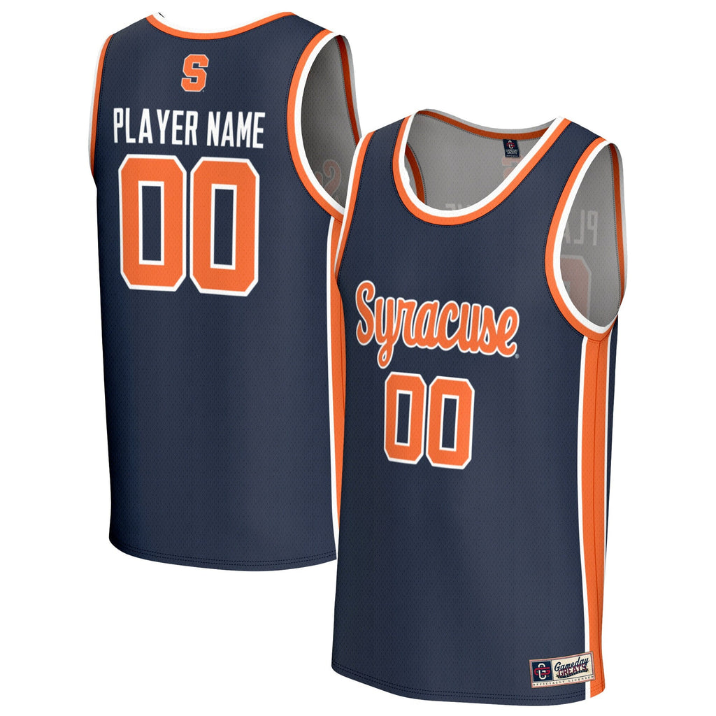 Syracuse Orange NIL Pick-A-Player Basketball Lightweight Jersey - Navy product image 2, provided for visual reference and