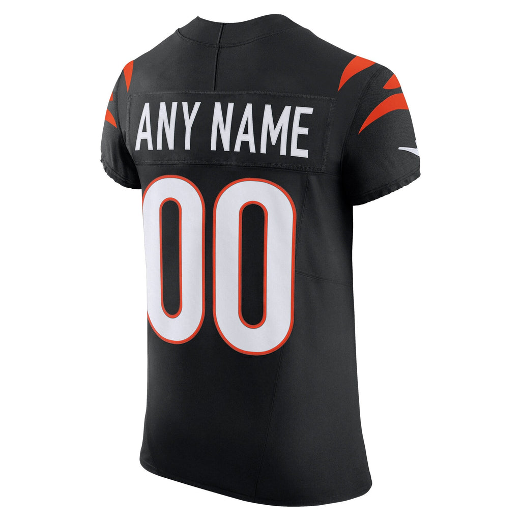 Cincinnati Bengals Black Team Vapor F.U.S.E. Elite Custom Jersey product image 4, provided for visual reference and product