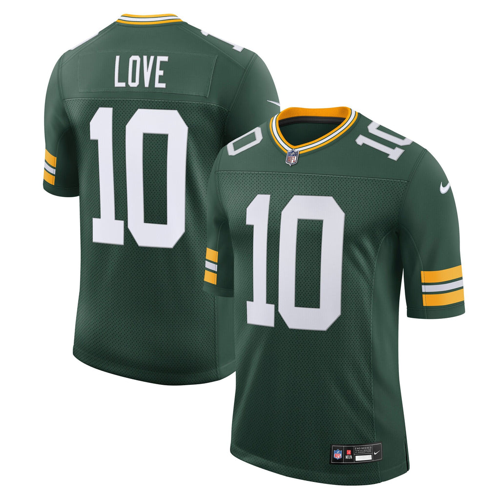 Green Bay Packers Jordan Love Green Team Vapor Untouchable Limited Jersey product image 2, provided for visual reference and
