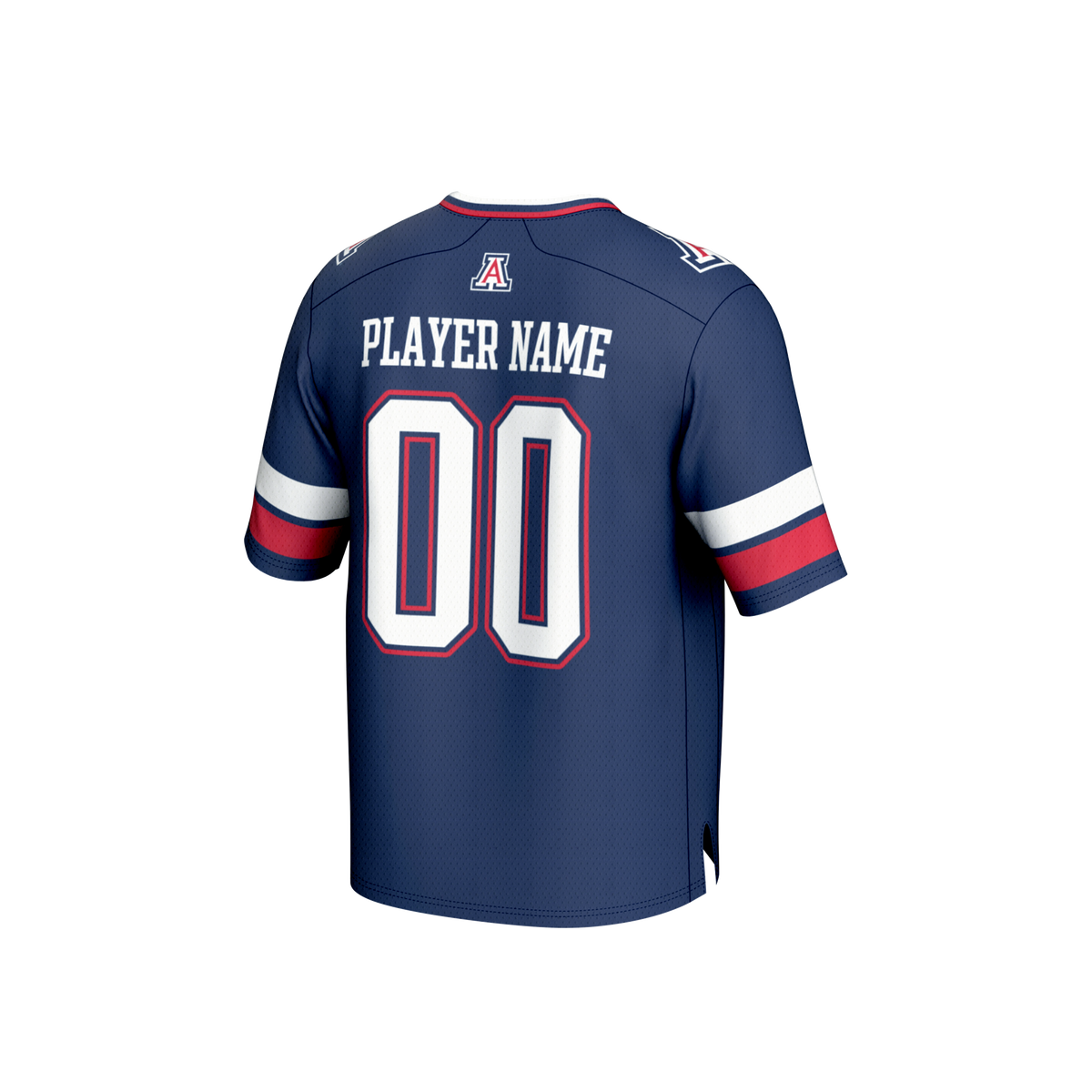 Arizona Wildcats NIL Pick-A-Player Lightweight Collegiate Football Fashion Jersey - Navy product image 4, provided for