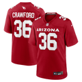 Arizona Cardinals Kitan Crawford Cardinal Team Game Jersey product image 1, provided for visual reference and product detail