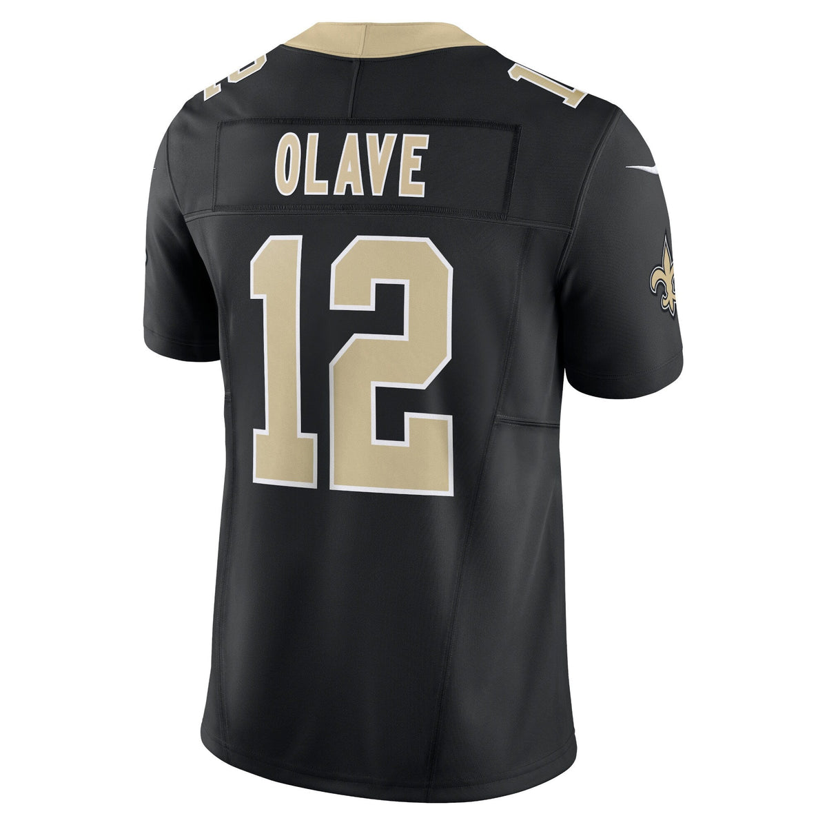 New Orleans Saints Chris Olave Black Vapor F.U.S.E. Limited Jersey product image 4, provided for visual reference and