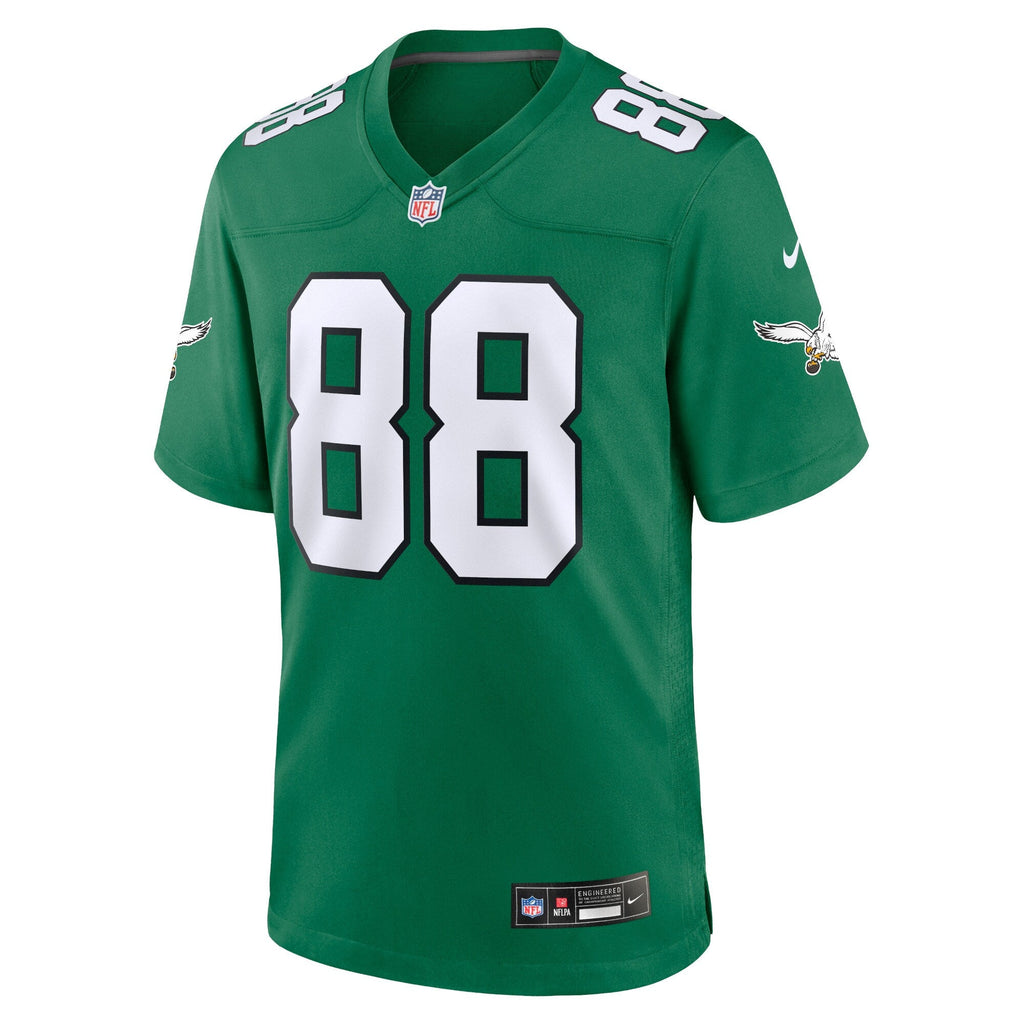 Philadelphia Eagles Dallas Goedert Kelly Green Alternate Game Player Jersey product image 3, provided for visual reference