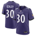 Baltimore Ravens Ryan Eckley Purple Team Game Jersey product image 1, provided for visual reference and product detail review