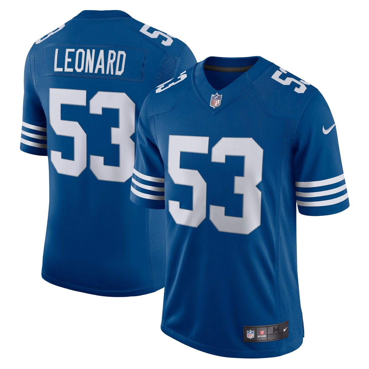 Indianapolis Colts Darius Leonard Royal Alternate Vapor Limited Jersey product image 1, provided for visual reference and