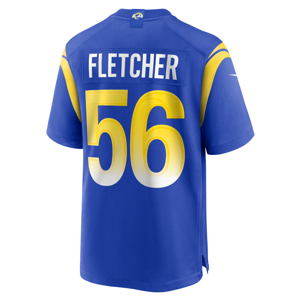 Los Angeles Rams London Fletcher Royal Game Retired Player Jersey product image 3, provided for visual reference and product