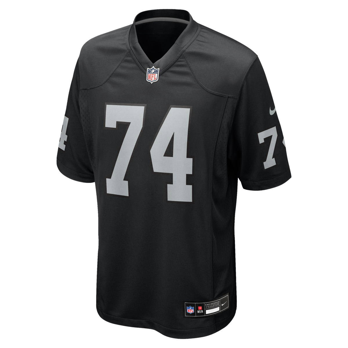 Las Vegas Raiders Kolton Miller Black Game Jersey product image 2, provided for visual reference and product detail review