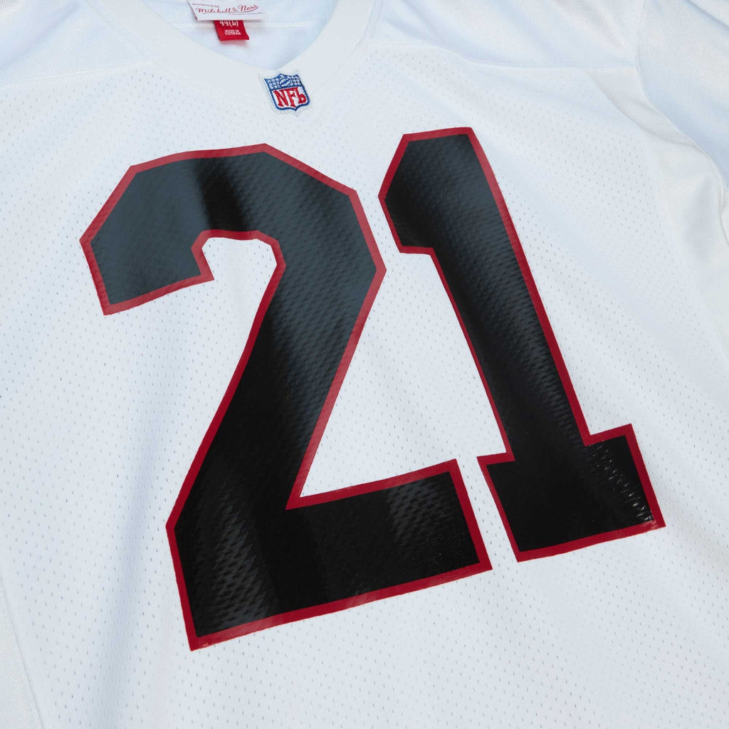 Atlanta Falcons 1991 Deion Sanders White Authentic Throwback Retired Player Jersey product image 5, provided for visual