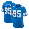 Detroit Lions Mathieu Betts Blue Game Jersey product image 1, provided for visual reference and product detail review