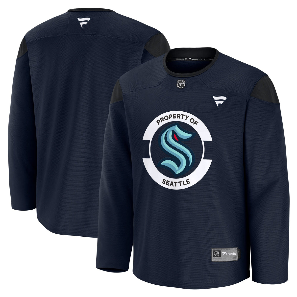 Seattle Kraken Navy Practice Jersey product image 1, provided for visual reference and product detail review