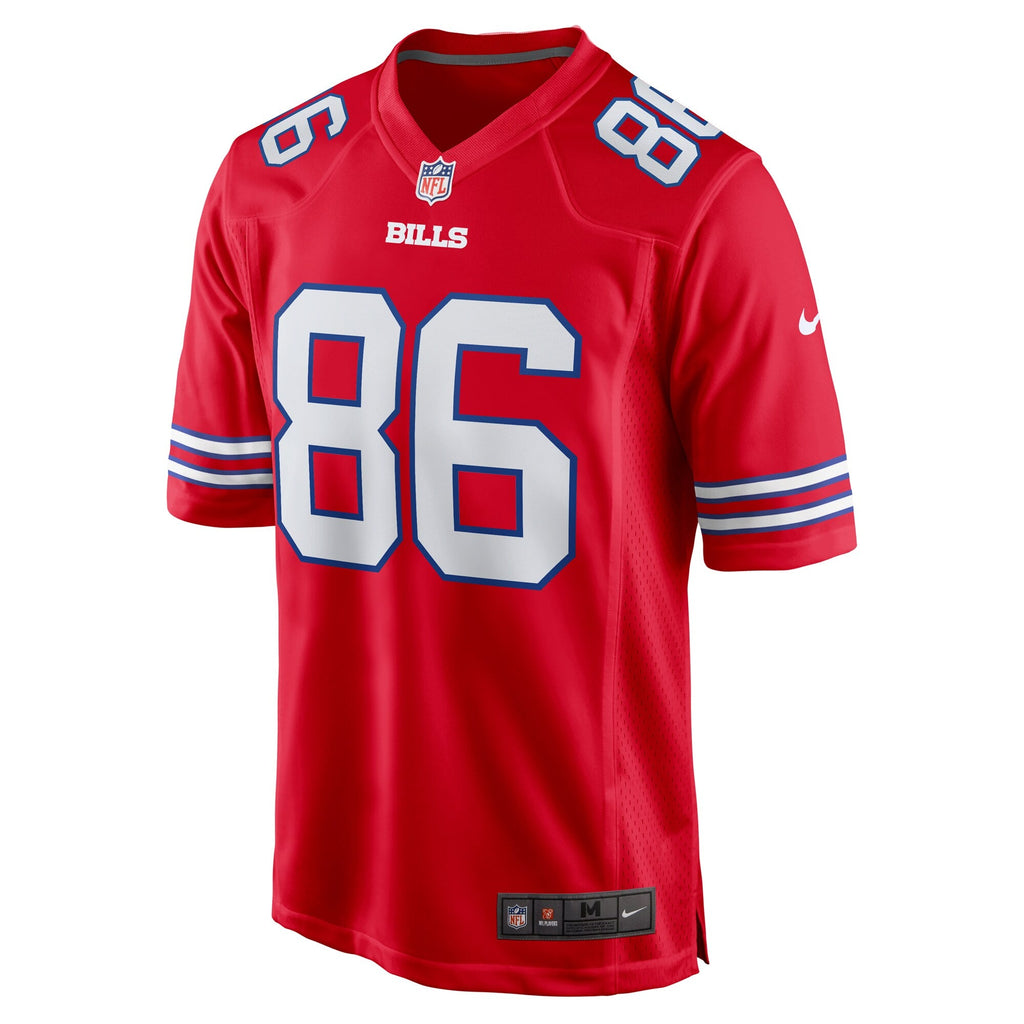Buffalo Bills Dalton Kincaid Red Alternate Game Jersey product image 3, provided for visual reference and product detail