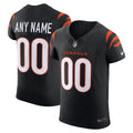 Cincinnati Bengals Black Team Vapor F.U.S.E. Elite Custom Jersey product image 1, provided for visual reference and product