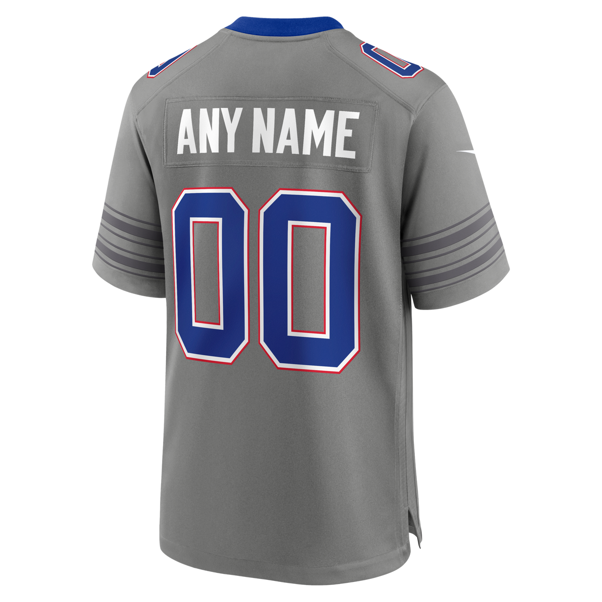 Buffalo Bills Gray Nickel City Custom Game Jersey product image 4, provided for visual reference and product detail review