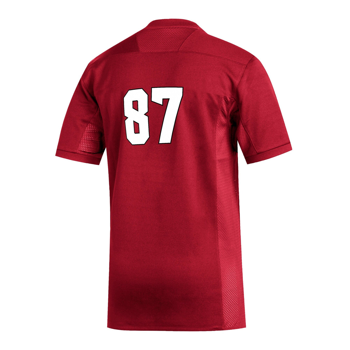 #87 NC State Wolfpack Replica Football Jersey - Red product image 4, provided for visual reference and product detail review