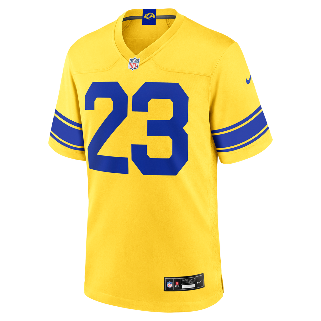 Los Angeles Rams Kyren Williams Classic Sol Game Jersey product image 3, provided for visual reference and product detail